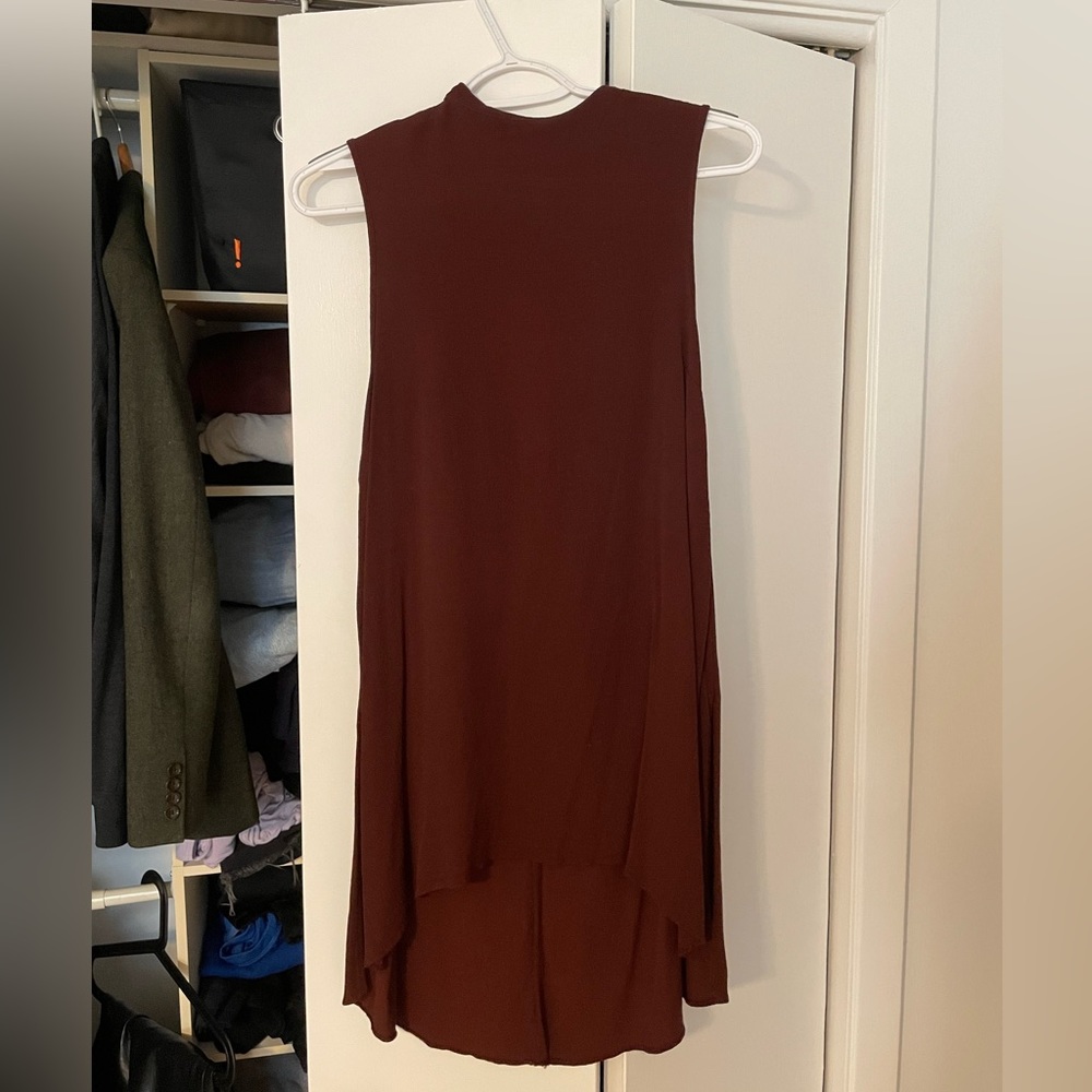 Topshop Maroon Tank Top